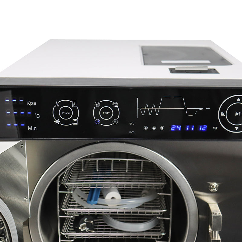 12L Class B Steam Sterilizer Autoclave | 134°C High-Pressure Disinfection | 121°C low-temperature sterilization