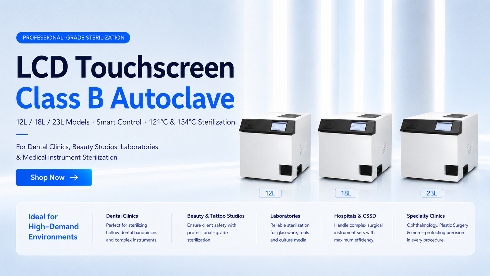English LCD, 110V Power, and Spare Gasket: What to Check Before Buying a Class B Autoclave