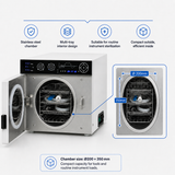 Esterilizador autoclave dental de clase B de 12 L | Esterilizador de vapor de sobremesa 121°C/134°C