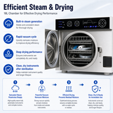 18L Class B Dental Autoclave Sterilizer | Benchtop Steam Sterilizer 121°C/134°C