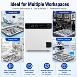 18L Class B Dental Autoclave Sterilizer | Benchtop Steam Sterilizer 121°C/134°C