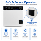 23L Class B Dental Autoclave Sterilizer | Large Capacity Tabletop Steam Sterilizer